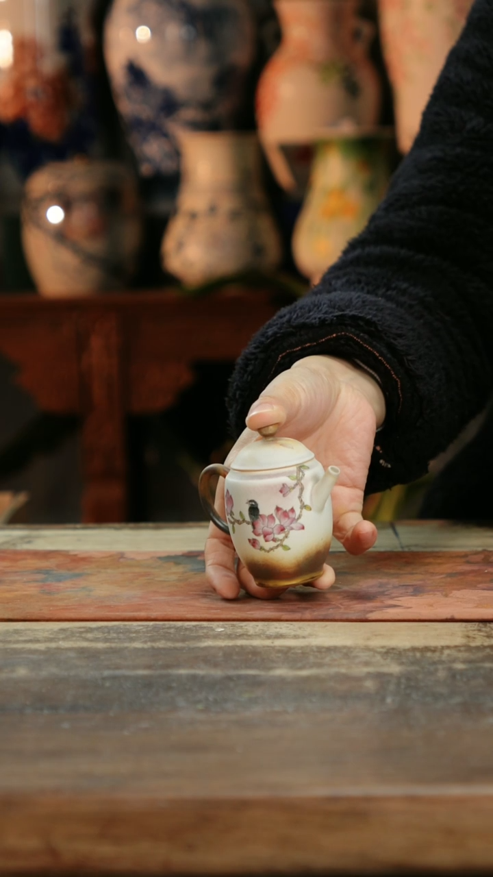 【闪购商品】瓷片景德镇纯手工釉下彩精品花瓶