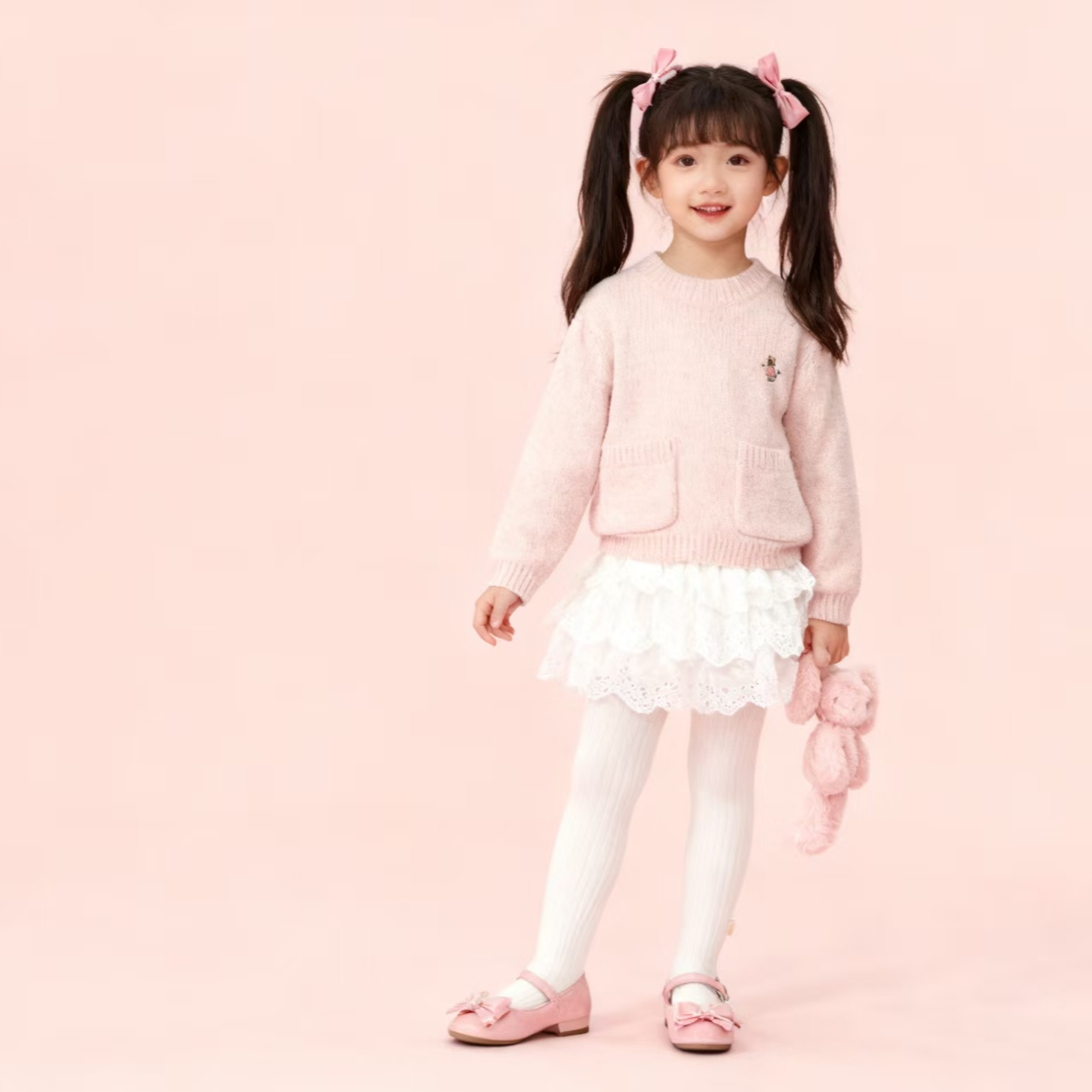 粉色毛衣春秋款衣服