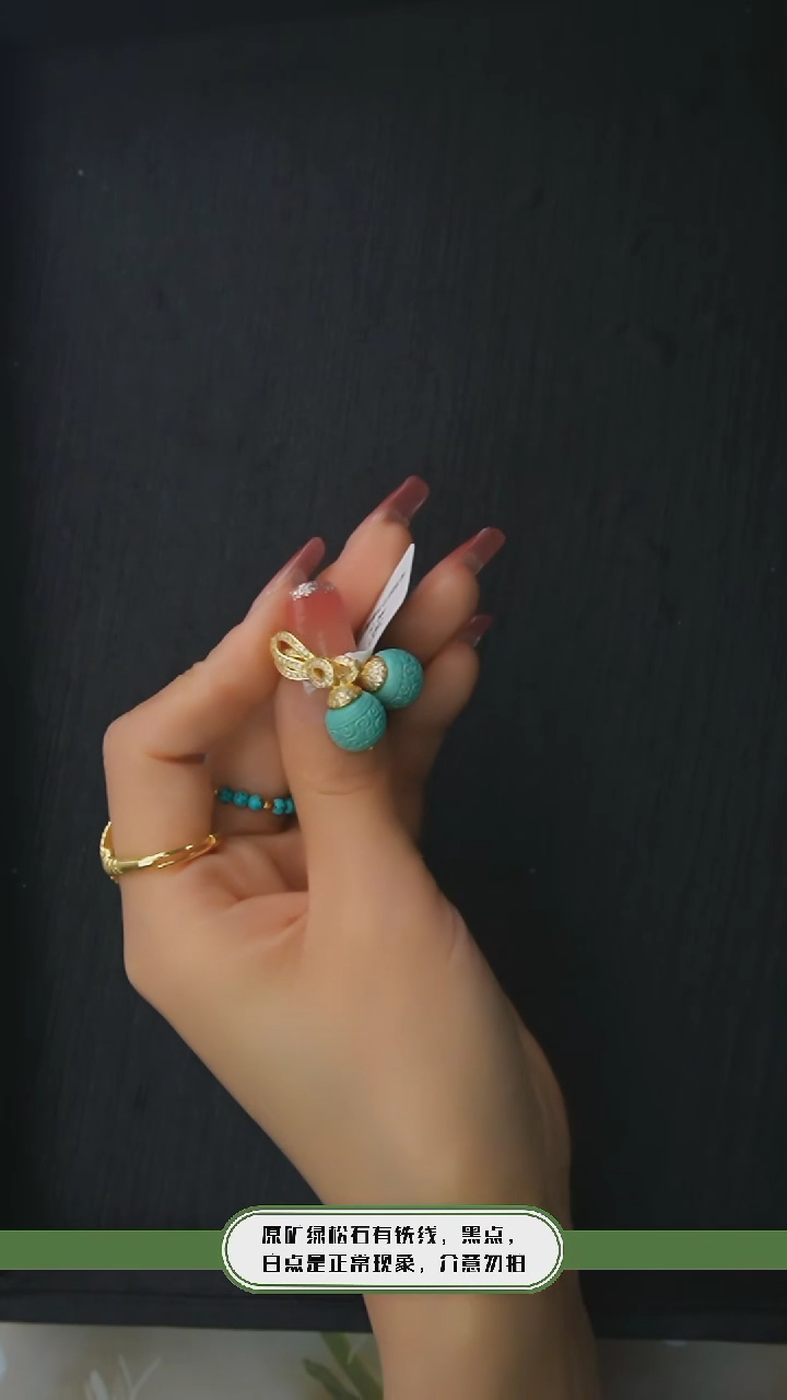 【闪购商品】绿松石耳环银S925镶嵌发货一件10m+