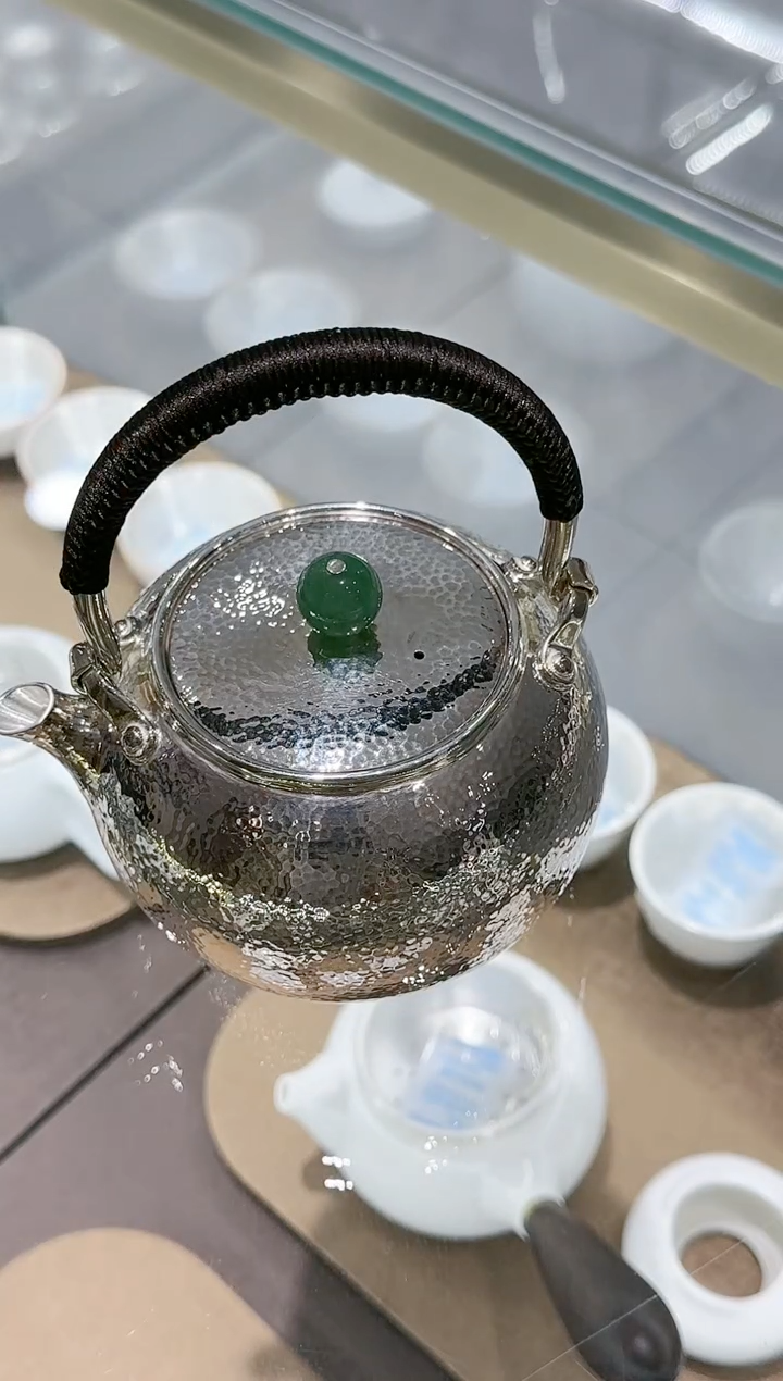 【闪购商品】朝阳福银足银999紫皮提梁壶约315克