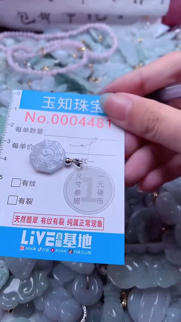 翡翠未镶嵌吊坠(不含链)4481