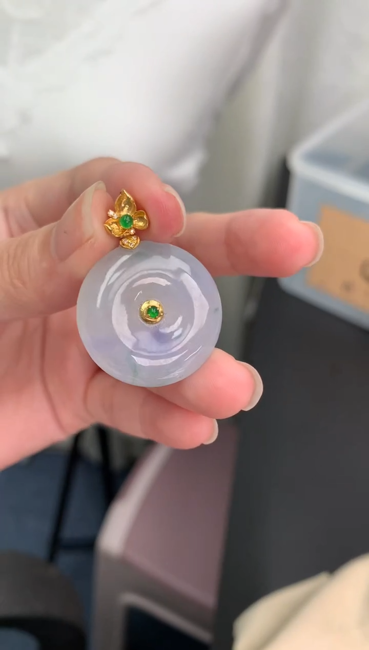 【闪购商品】定制翡翠18K金镶嵌模式推广期24小时鉴赏期