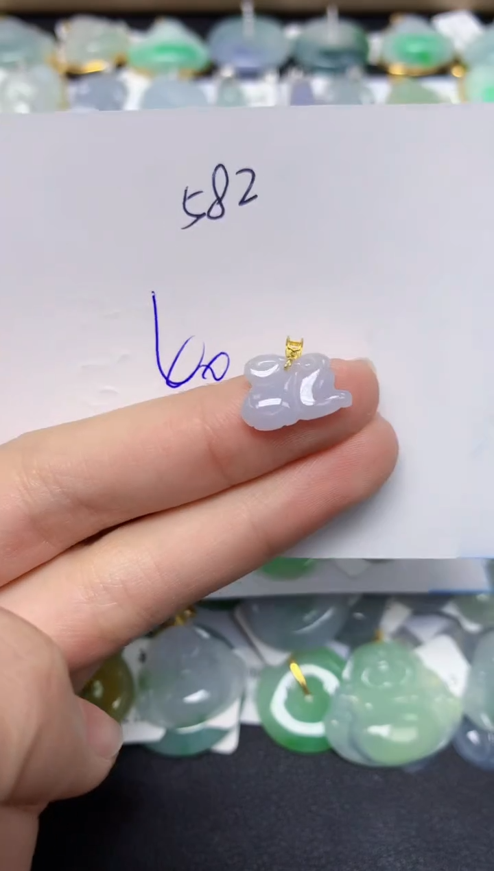 【闪购商品】翡翠颈饰18K金镶嵌 天然翡翠A货