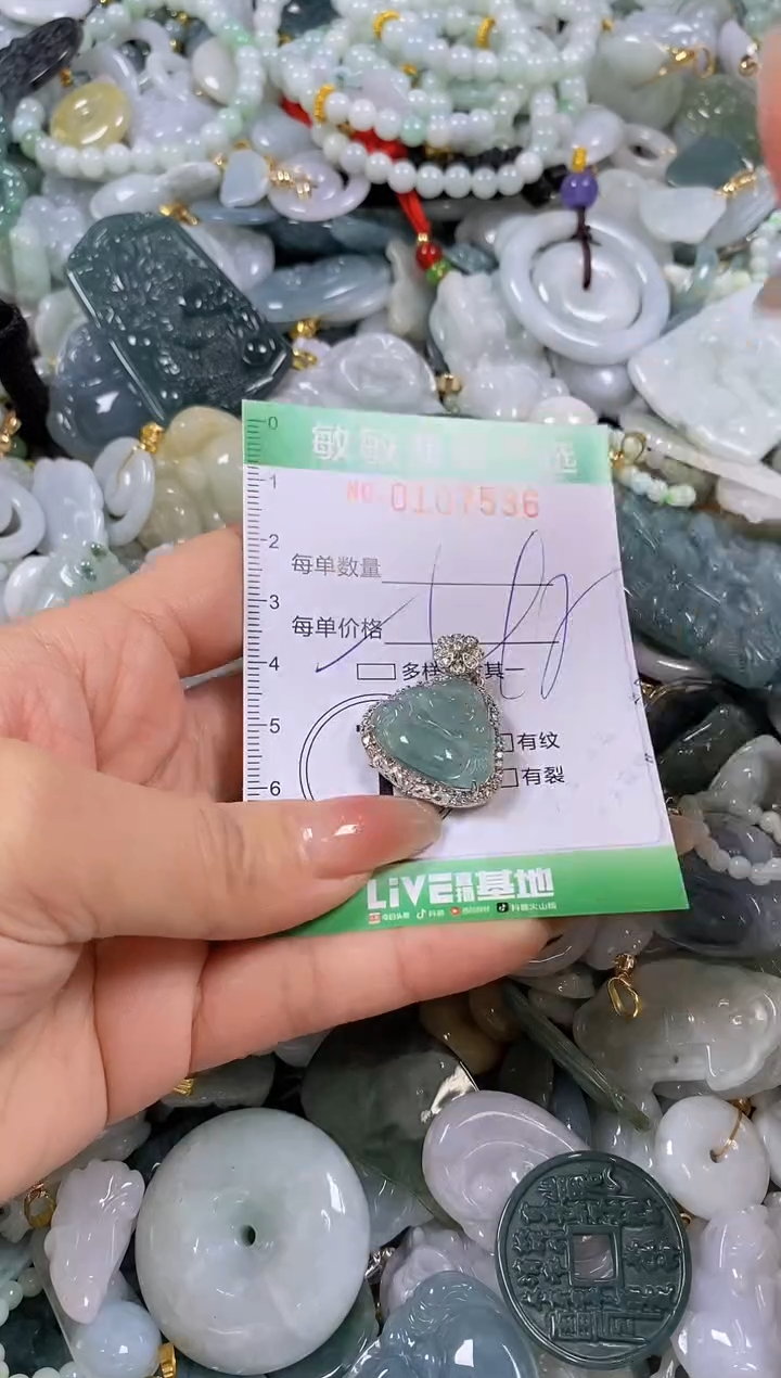 【闪购商品】翡翠颈饰未镶嵌闪购0107536多样性发其一