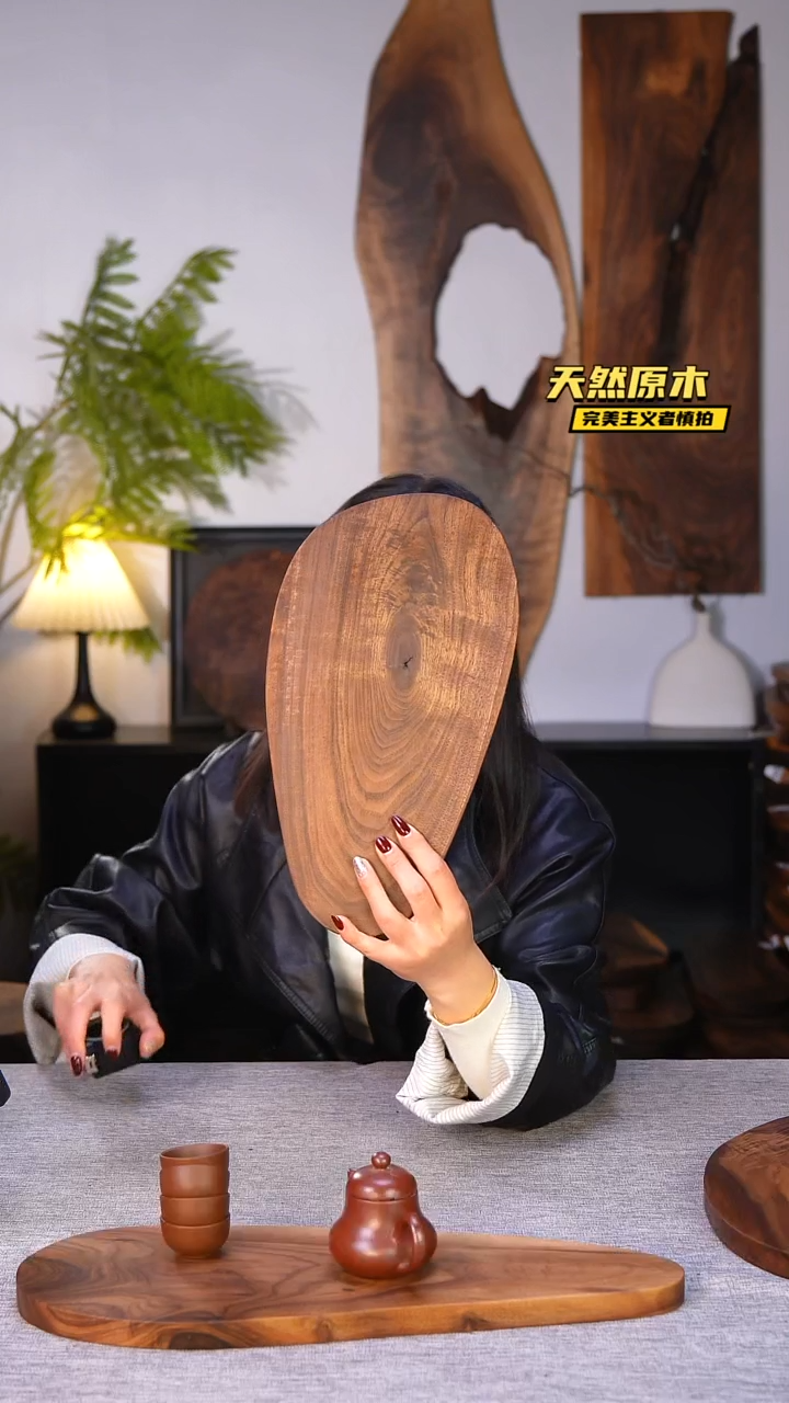 木北美黑胡桃原木.干裂疤结不属于商品质量问题完美主义者慎拍