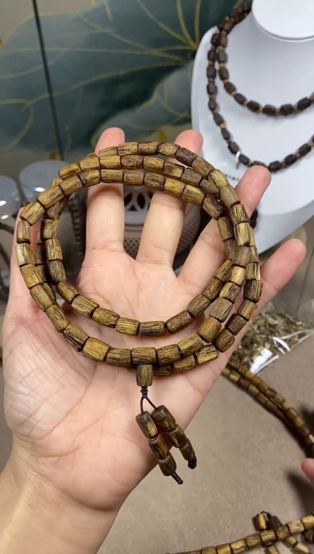 沉香手串海南老白棋多圈 卡6 保15克