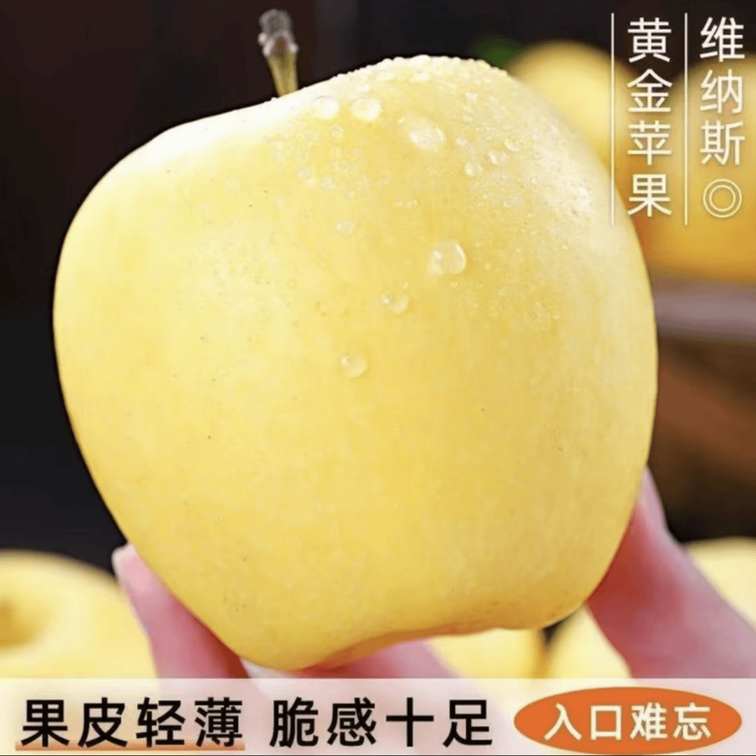 【顺丰直发】山东黄金维纳斯苹果脆甜多汁产地直采当季新鲜水果 