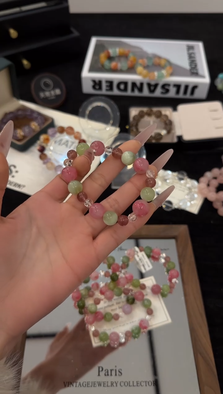 未镶嵌手链水晶青提芭乐x3402