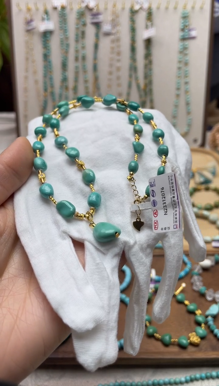 【闪购商品】绿松石项链银S925镶嵌103