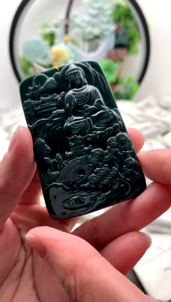 【闪购商品】翡翠颈饰未镶嵌阿弥陀佛