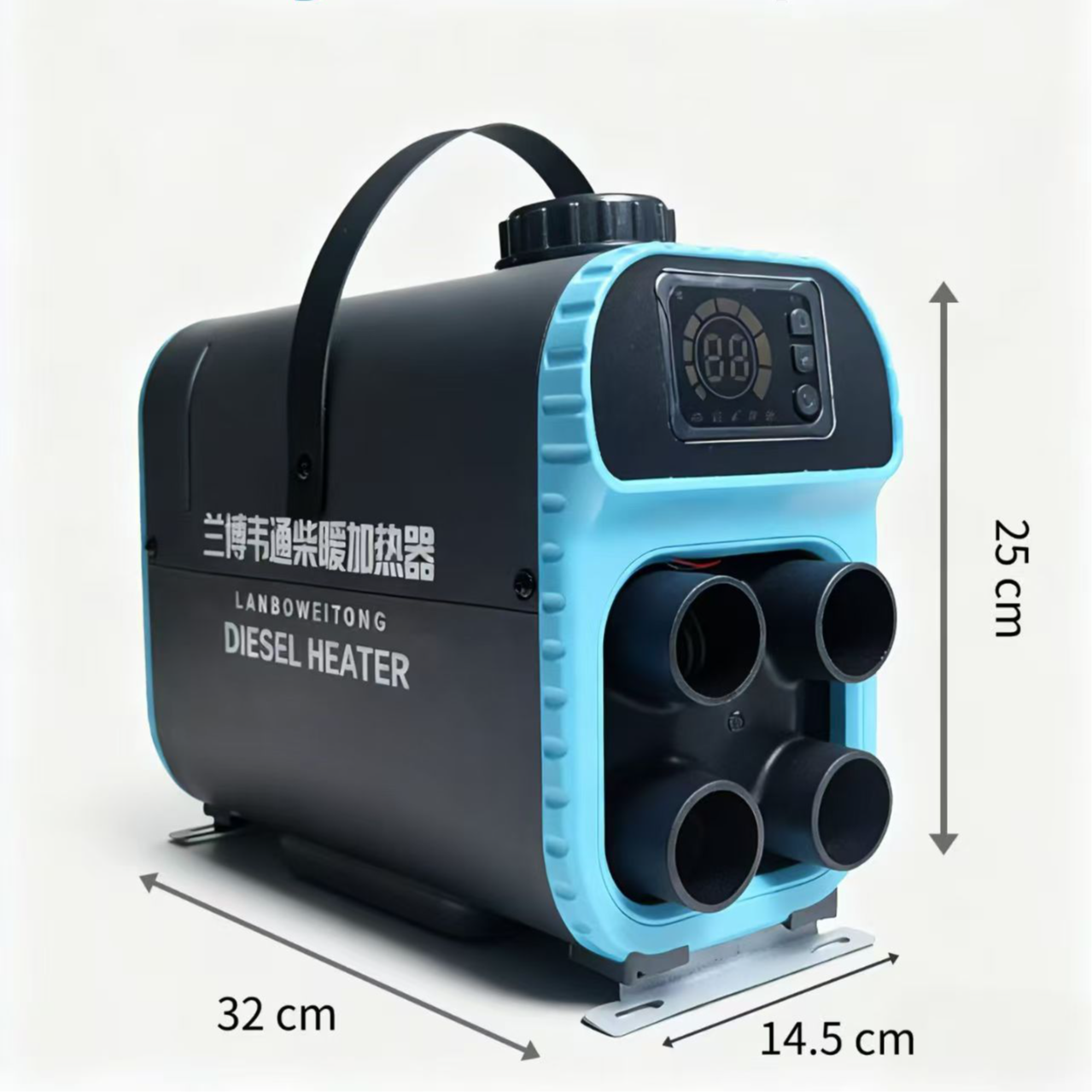 迷你驻车加热器柴油暖风电动车专用小巧12V24V48V60V72宽电压柴暖