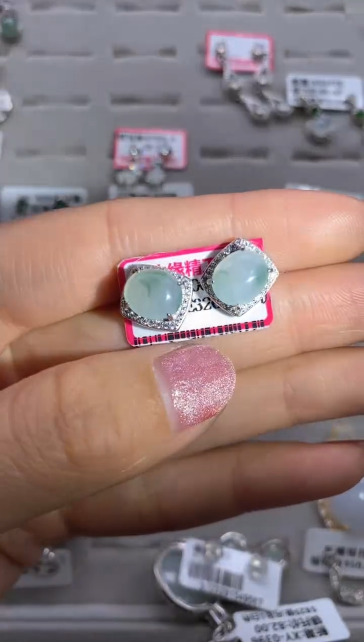 【闪购商品】翡翠戒指银S925镶嵌22222222     8