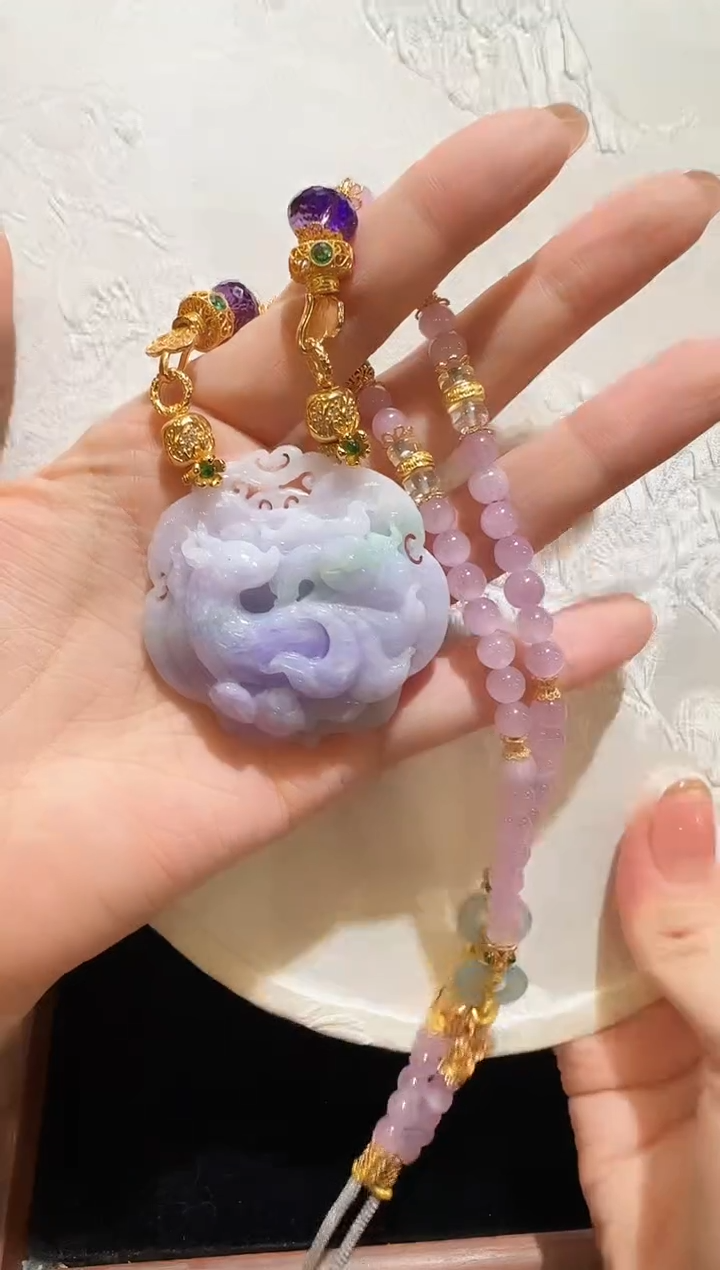 颈饰未镶嵌翡翠国风