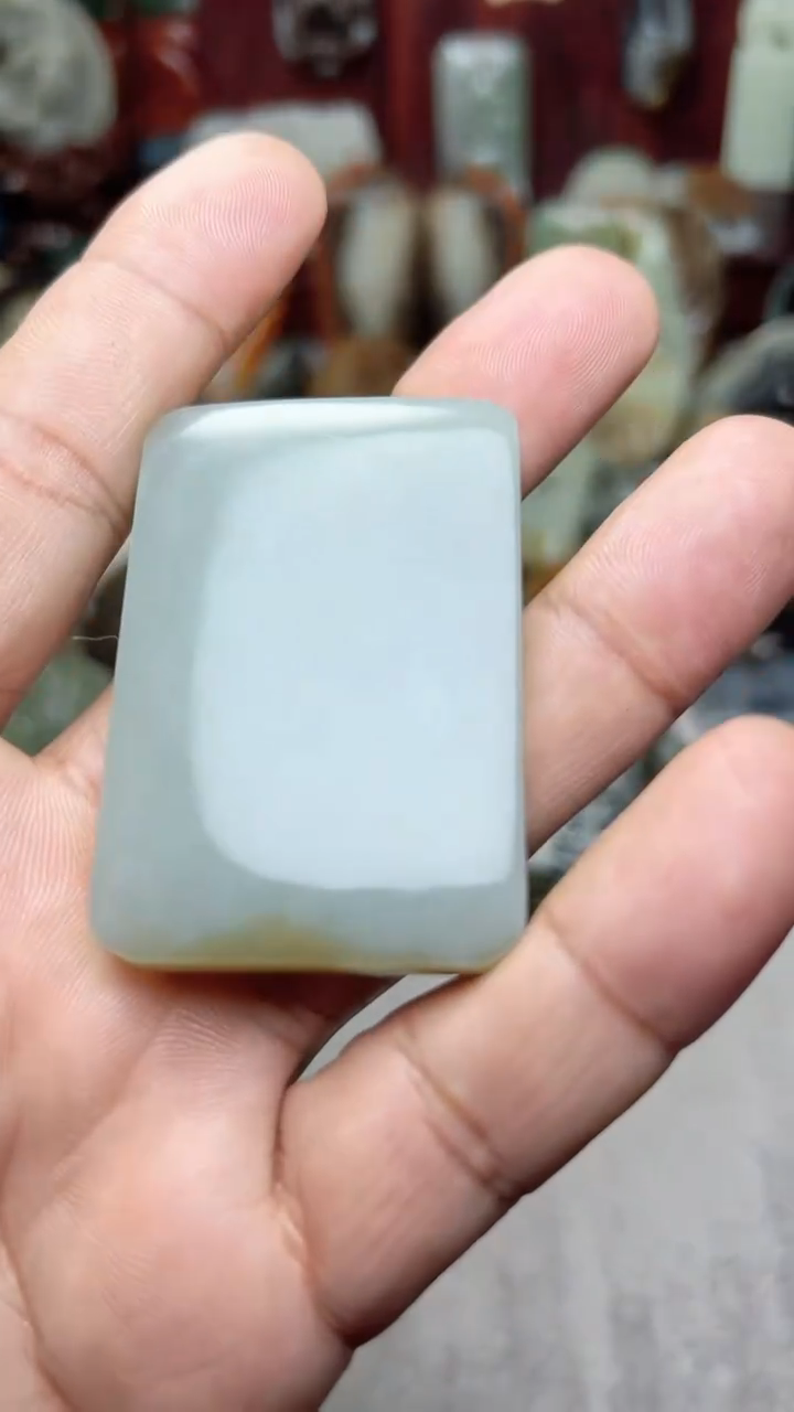 和田玉未镶嵌挂件-