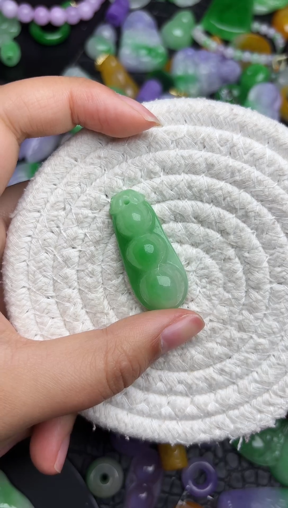 颈饰未镶嵌翡翠缅甸翡翠吊坠