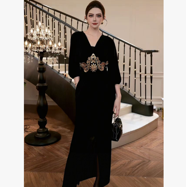 【FUNANI】 轻奢法式高级感重工原创设计感 连衣裙 X2530187