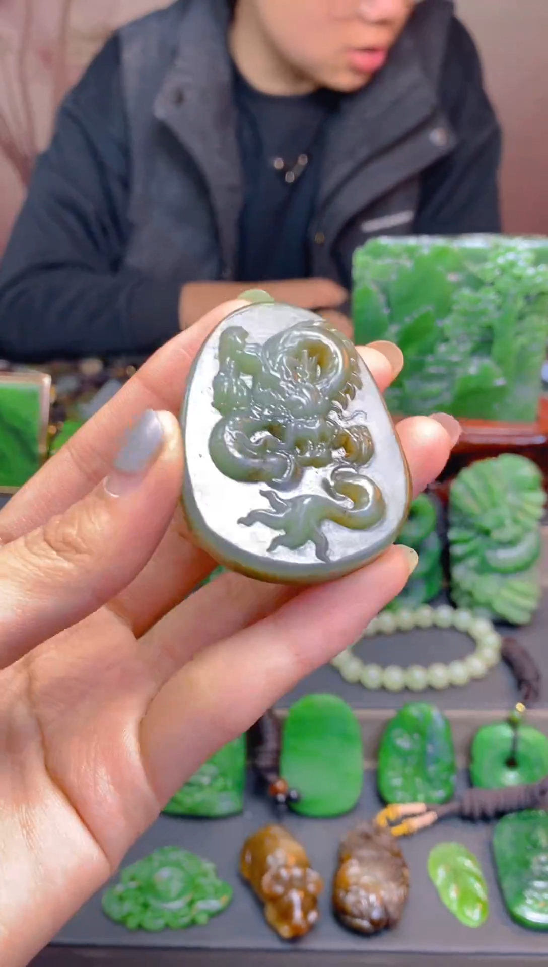 未镶嵌和田玉珠宝半成品1