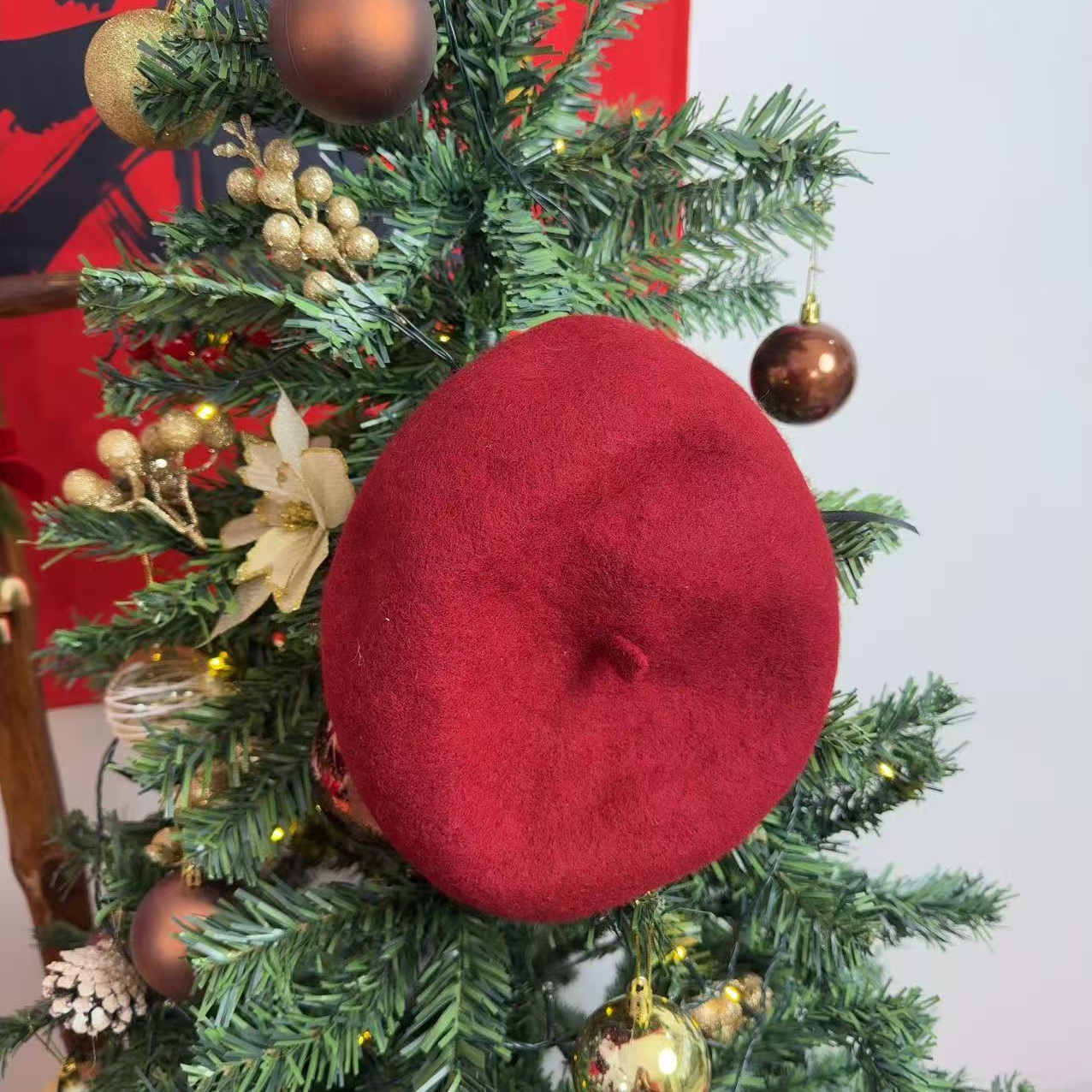 【星露丸子】贝雷帽秋冬款羊毛毛画家时尚礼帽女童