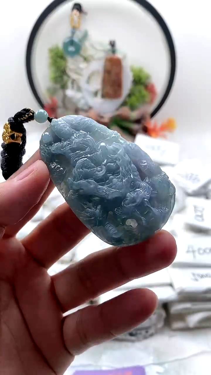 颈饰未镶嵌翡翠普贤