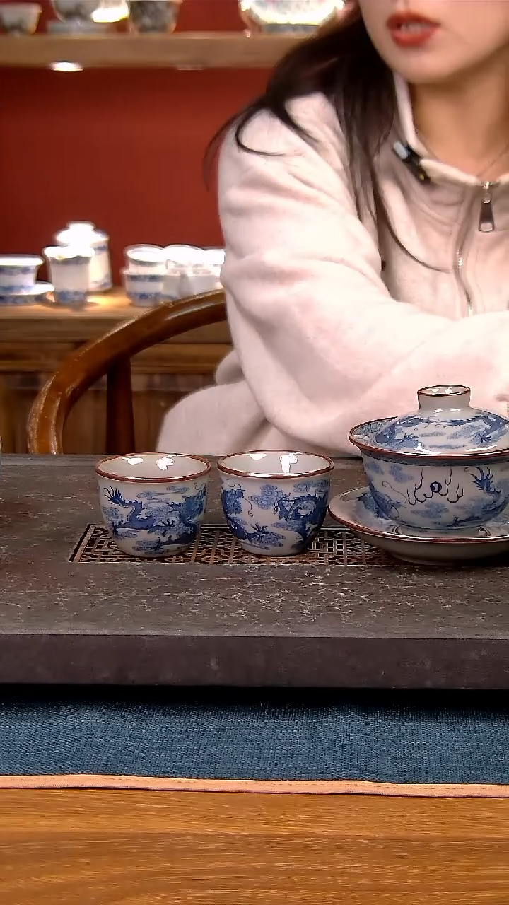 简装家用款3件套 老陶泥开片纹陶瓷茶具