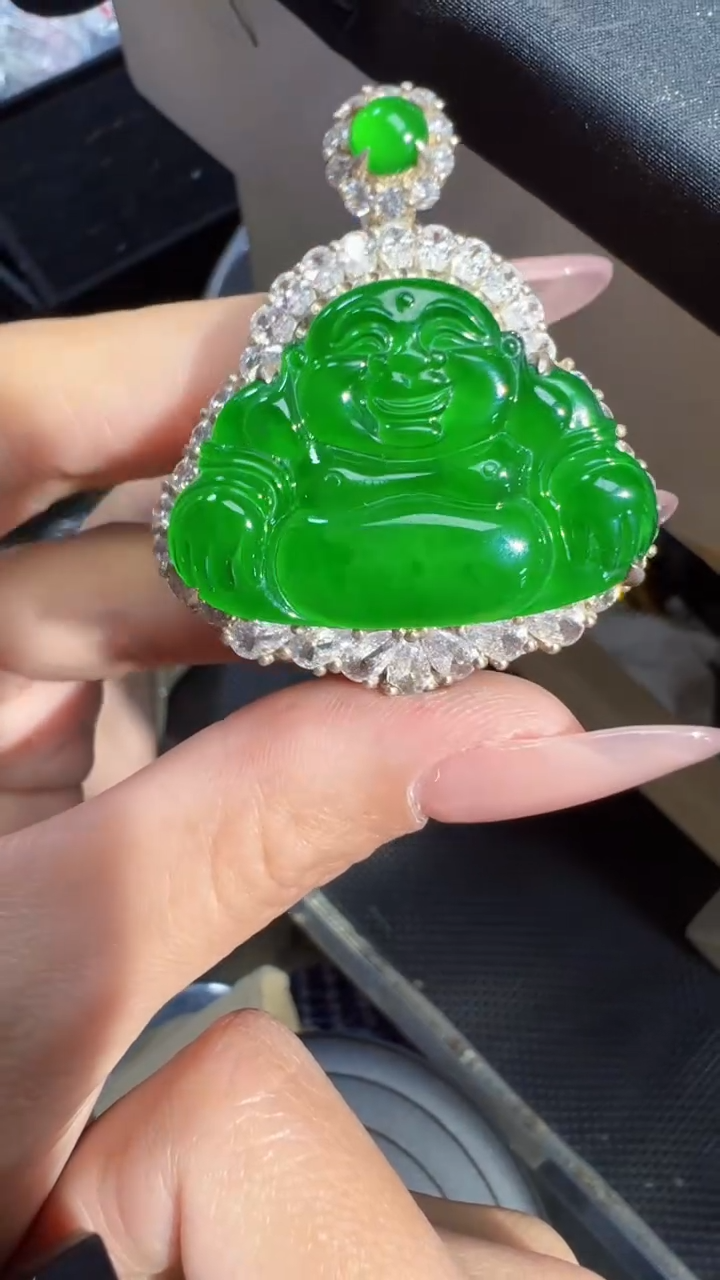 【闪购商品】定制翡翠未镶嵌佛公1