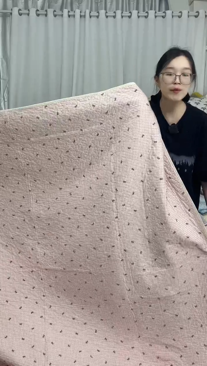棉180*200粉色蝴蝶结