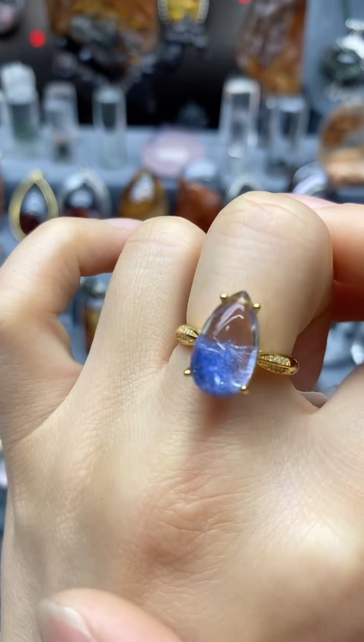 【闪购商品】水晶戒指银S925镶嵌水晶水晶