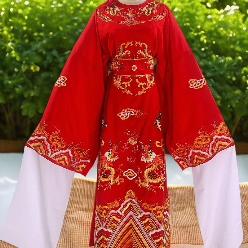 多彩戏服戏曲演出服越剧黄梅戏服装新款孟丽君皇帝游上林龙袍