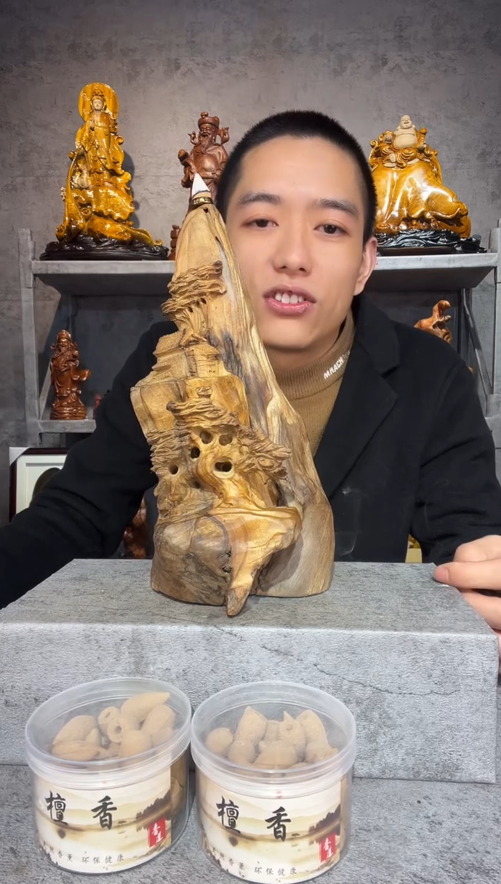 【闪购商品】金丝楠金丝楠木精工雕刻摆件