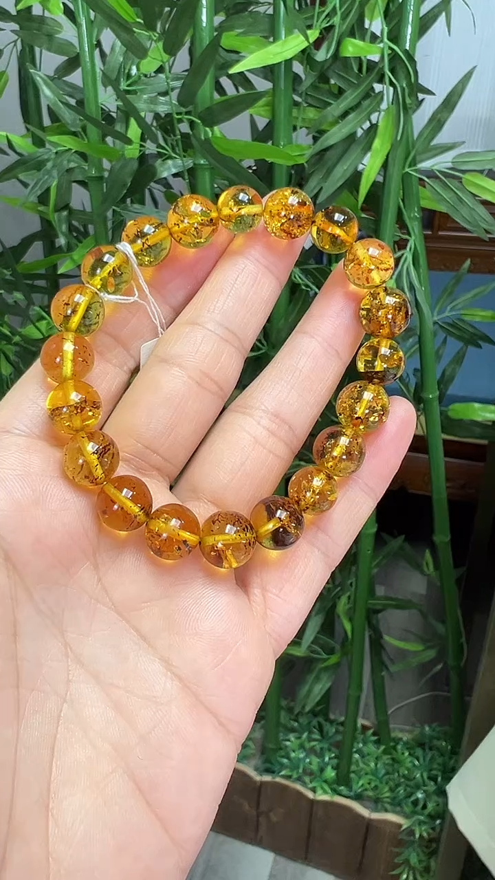 手链琥珀未镶嵌精**海手串