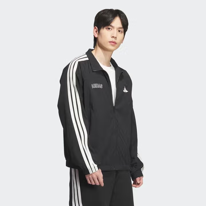 adidas/阿迪达斯【拒水科技】运动休闲夹克宽松外套流光风KB9132