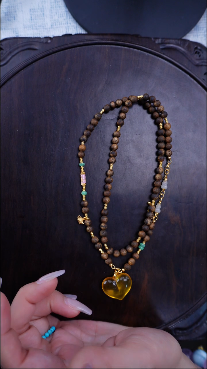 琥珀颈饰未镶嵌多样性发货一一一