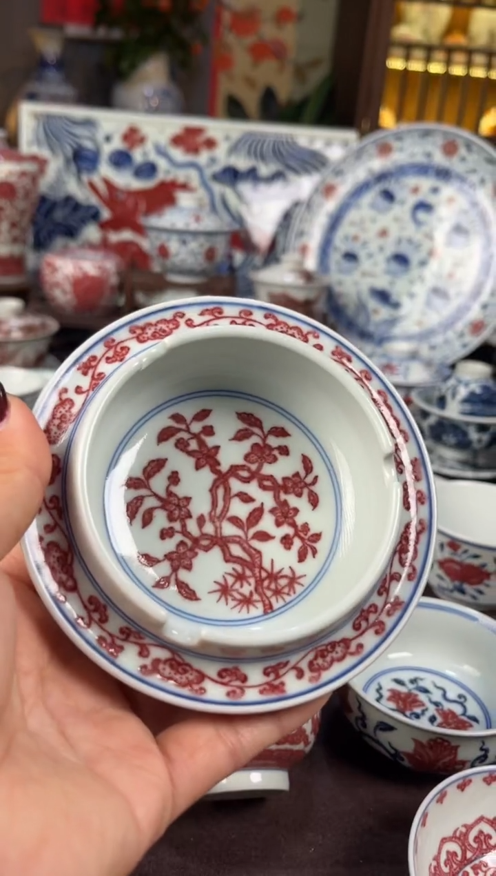 【闪购商品】觅瓷山房全红烟灰缸