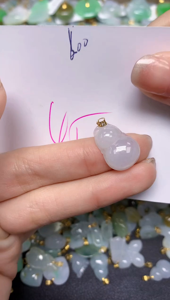 【闪购商品】翡翠颈饰18K金镶嵌 天然翡翠A货