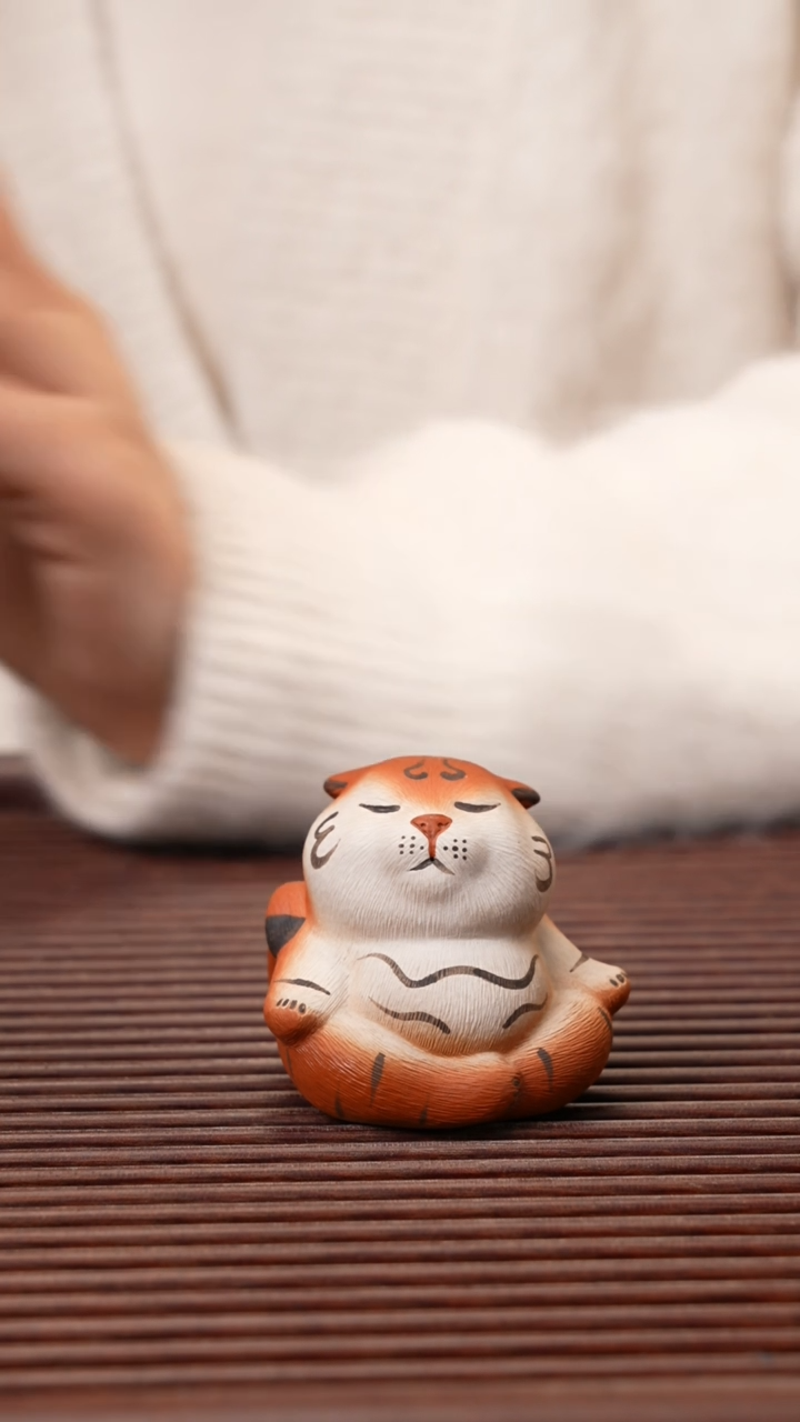 【闪购商品】紫砂茶宠瑜伽打坐