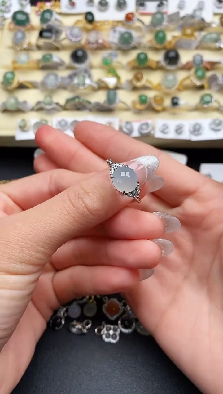 【闪购商品】翡翠戒指银S925镶嵌1111111111+2