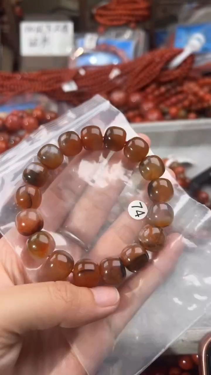 南红玛瑙手串未镶嵌12
