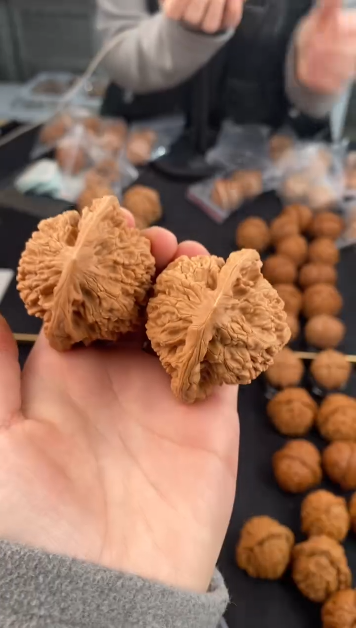 【闪购商品】文玩核桃把件官帽49-x543