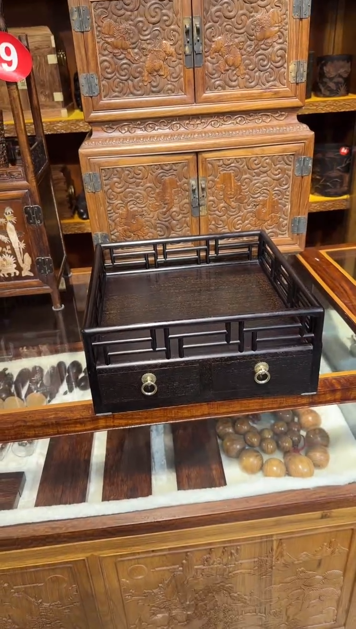 【闪购商品】木木艺紫檀置物盘950.888