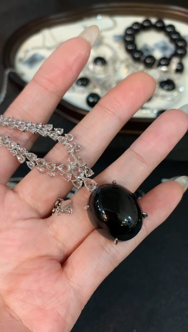 【闪购商品】翡翠项链18K金镶嵌120-套链