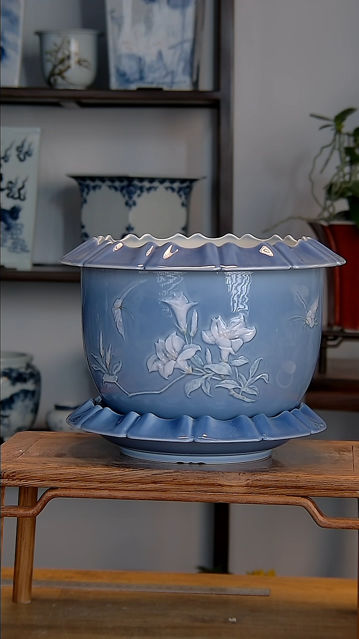 景德镇陶瓷手工花盆