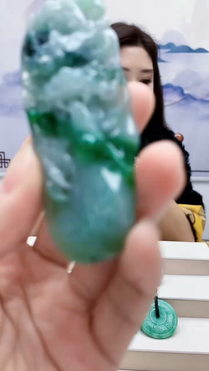 未镶嵌定制翡翠4829lr-毛货挂件41