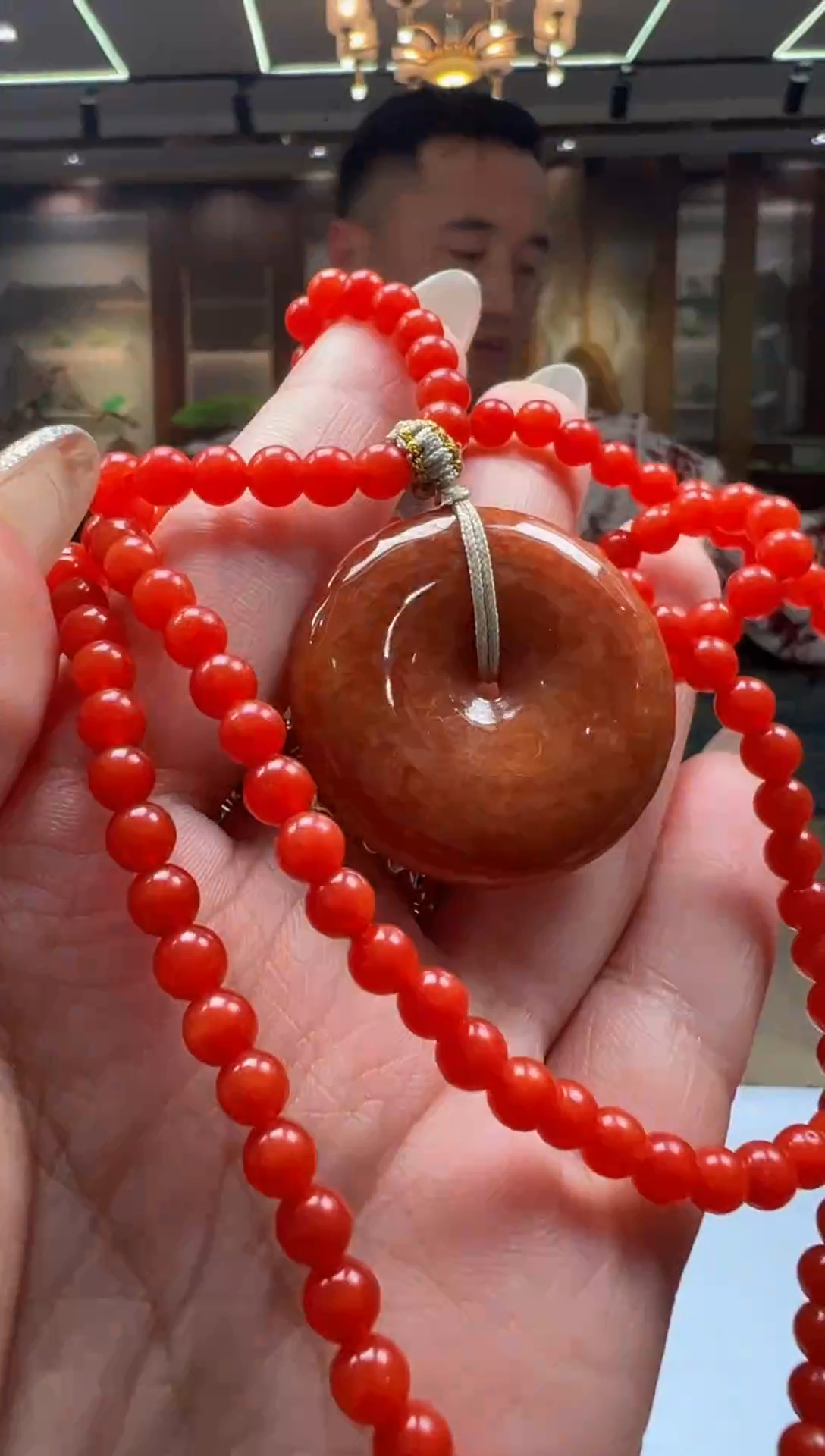 翡翠未镶嵌颈饰F2025-4-21-4