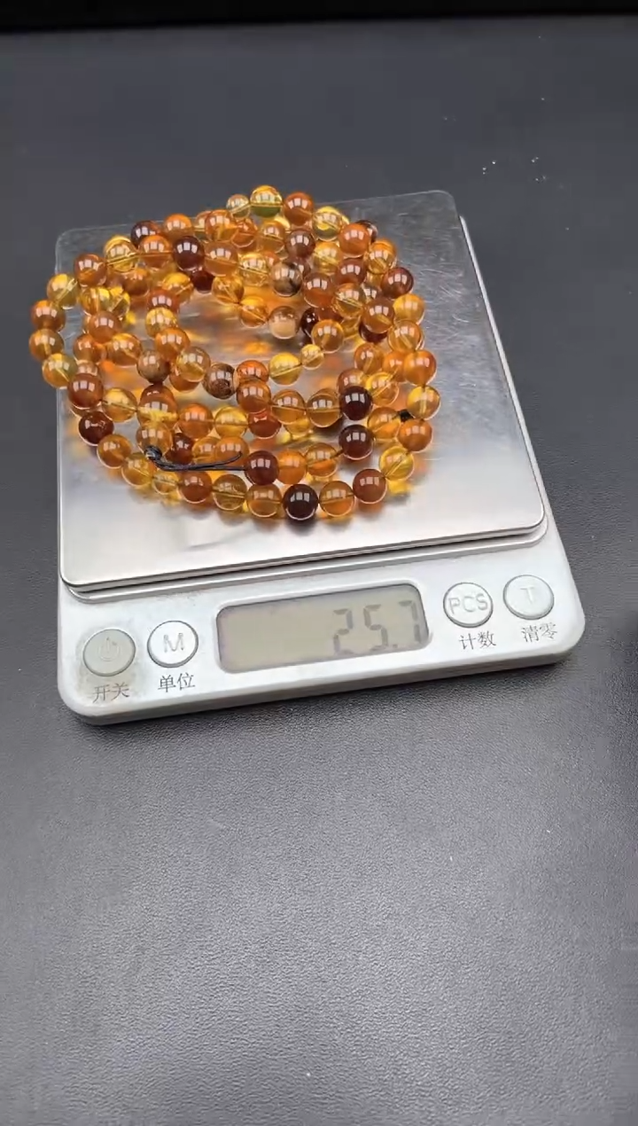 未镶嵌琥珀手链阳****光多宝108项链