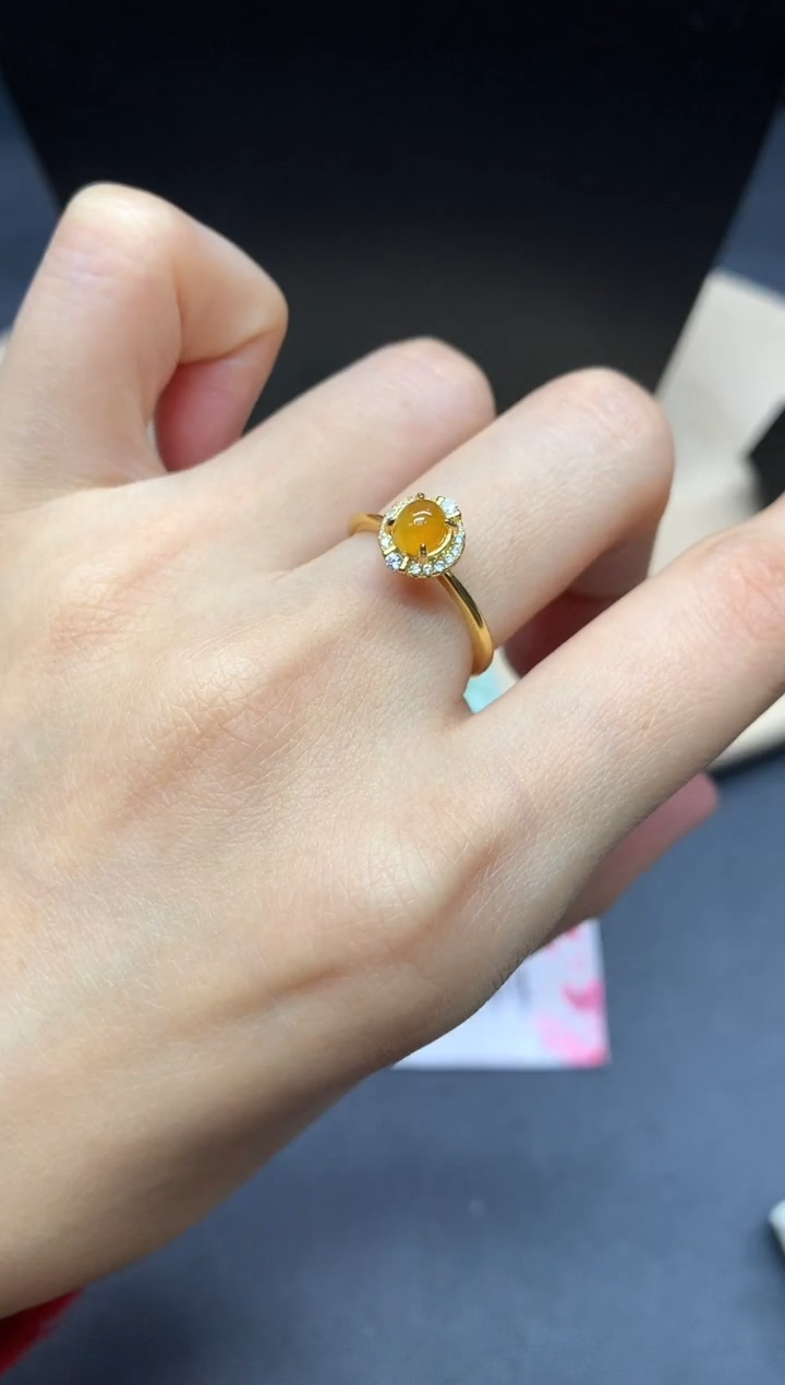 【闪购商品】翡翠戒指银S925镶嵌蛋面【无服务费】