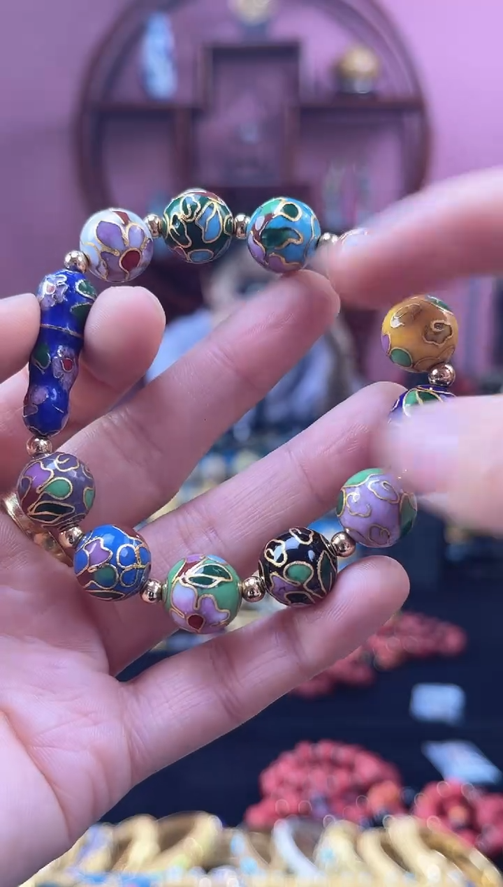 非遗 景泰蓝 手串 多宝 1.2