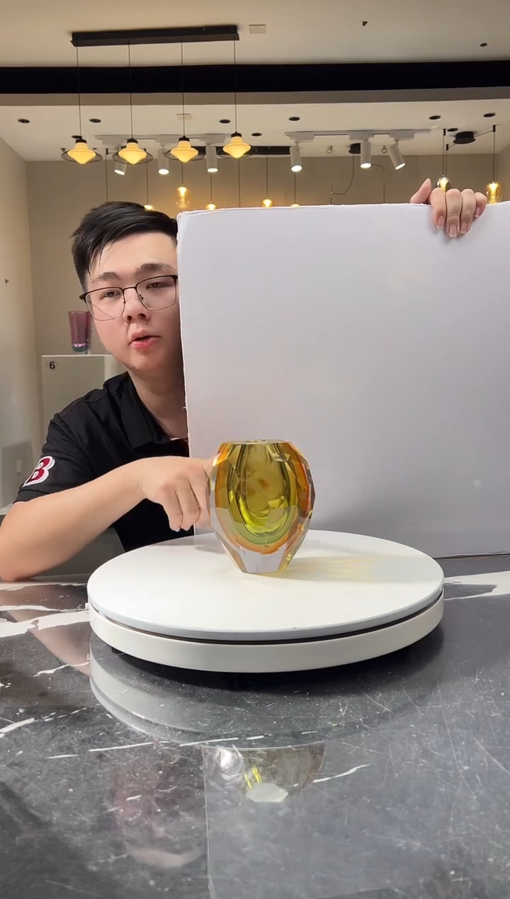 摆件巴比特美学-茶金色双层反影