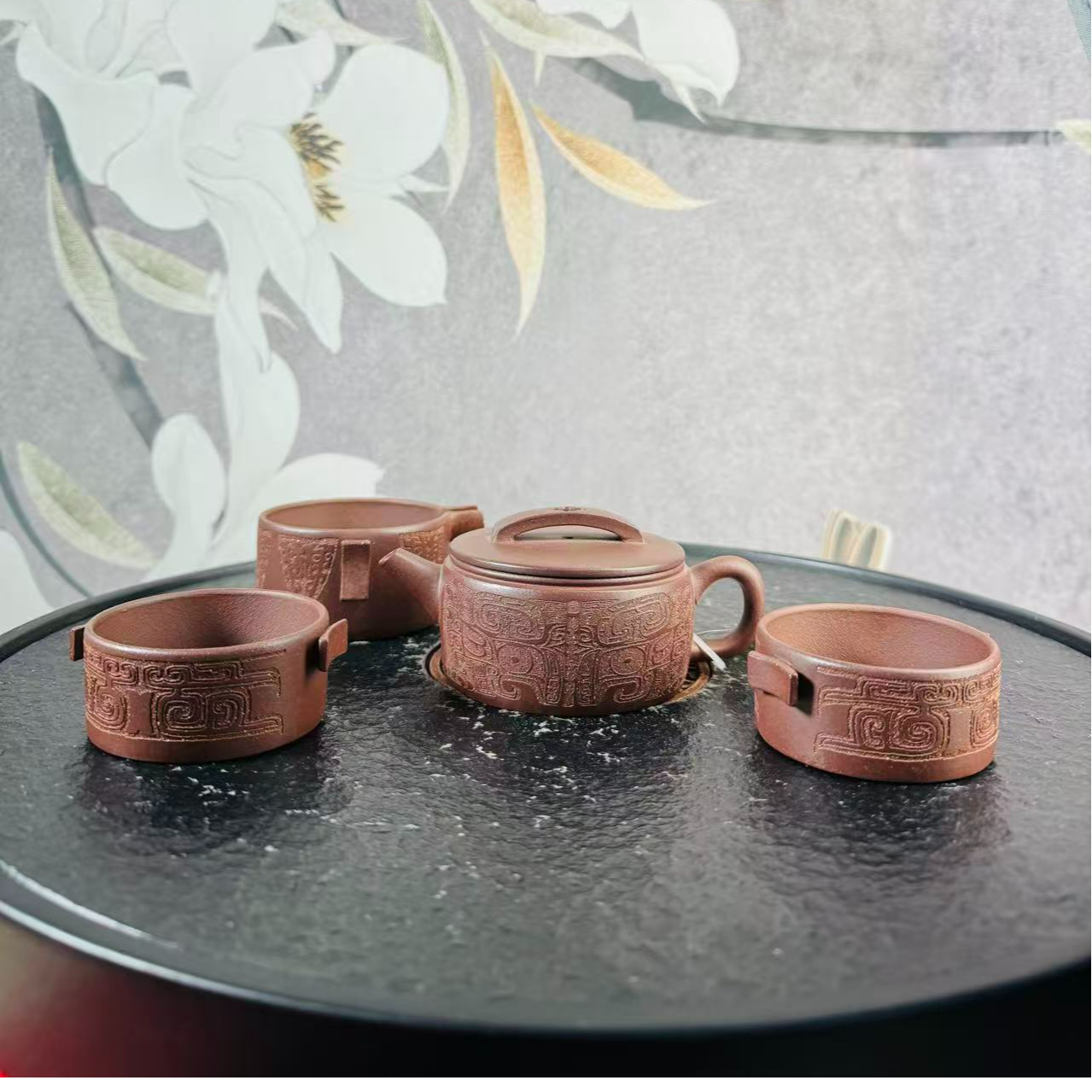 389号 lr 0520027162 汉瓦套组 紫泥 180cc