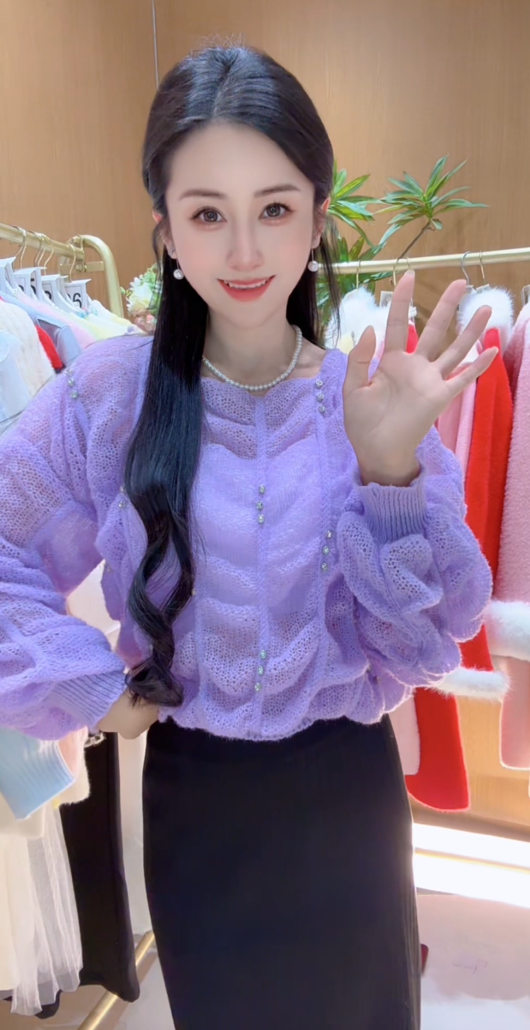 女式洋气高端气质小衫时髦时尚韩版套装