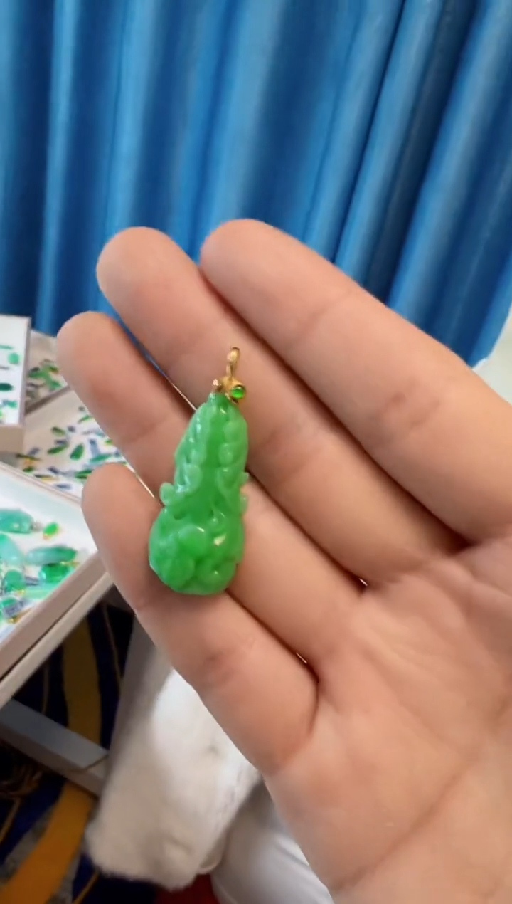 【闪购商品】定制翡翠18K金镶嵌1000元